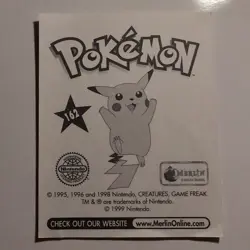 Pokemon - Dratini - Topps Merlin Sticker - Series 1 - #162/240 - 1999 - Image 2