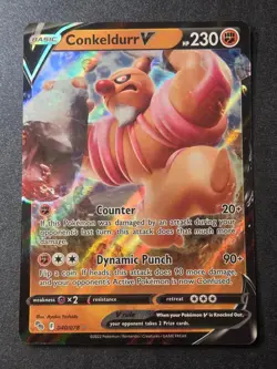 Conkeldurr V 040/078 NM Pokemon GO Holo V Rare Pokemon - Image 1