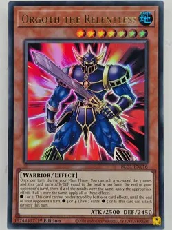 Yu Gi Oh - BLC1-EN016 Orgoth The Relentless - Gold Ultra Rare - Image 1