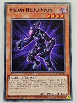 Yu Gi Oh - BLC1-EN097 Vision Hero Vyon - Common/Short Run - Image 1