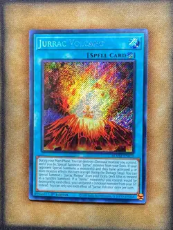Yugioh Jurrac Volcano BLMM-EN019 Secret Rare 1st Ed NM - Image 1