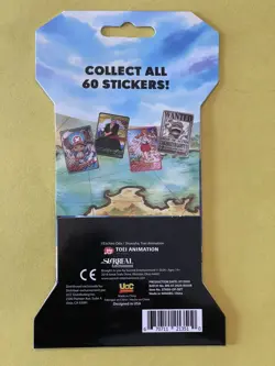One Piece HOLOGRAPHIC TRADING STICKERS English Sleeved Booster 5-Pack Brand New - Image 2