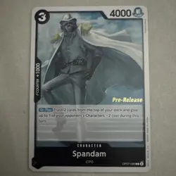 One Piece TCG - Spandam - OP07-086 Pre-release - Paramount War - English - Image 1