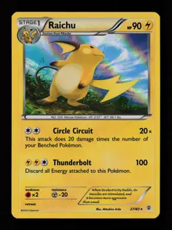 Raichu 27/83 Holo Rare Generations Pokemon Card - Image 1