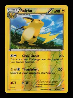 Raichu 27/83 Reverse Holo Rare Generations Pokemon Card - Image 1