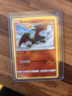 Pokemon TCG SWSH Crown Zenith Radiant Rare Card Radiant Charizard 020/159 - Image 1