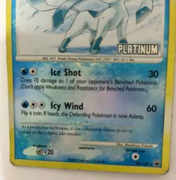 Glaceon - [Platinum] 20/100 Burger King Reverse Holo Pokemon Card - Image 5