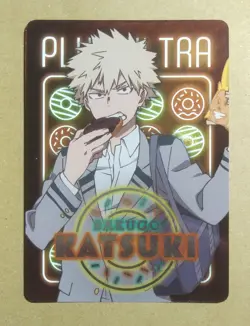 My Hero Academia Katsuki Bakugo Neon Collection Metal Card - Image 1