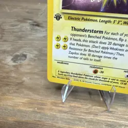 Zapdos 1st Edition Fossil Holo Rare 15/62 Pokemon TCG Card 80 HP English 1999 - Image 5