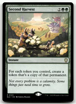 Second Harvest #123 (NM) Bloomburrow BLC Magic MTG - Image 1