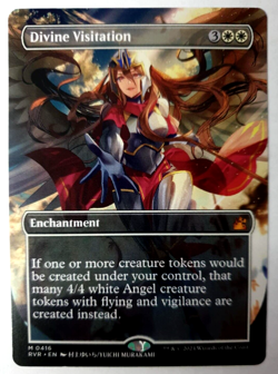 MTG Ravnica Remastered - Divine Visitation - Anime Borderless - Mythic 0416 VLP - Image 1