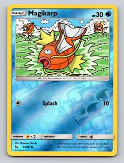 Magikarp 15/68 Common Hidden Fates Pokemon Reverse Holo NM - Image 1