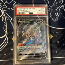 Pokemon TCG Zacian V SAR 225/172 V Star Universe Japanese PSA 10 - Image 1