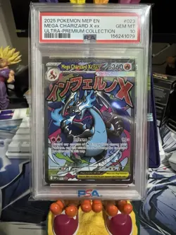 Pokemon Mega Charizard X Ex 023 Black Star Promo Charizard UPC 2025 PSA 10 EN - Image 1