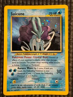 Pokemon Card Suicune Neo Revelation 14/64 Holo MP - Image 1
