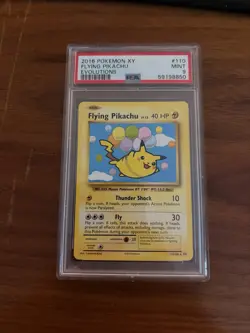 2016 Pokemon XY Evolutions Flying Pikachu #110/108 PSA 9 - Image 1