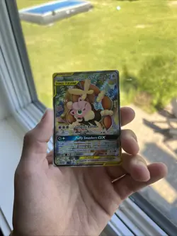 Pokemon TCG Mega Lopunny & Jigglypuff GX TAG TEAM Alt Full Art Holo 226/236 - Image 1