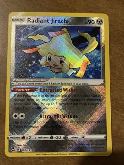 The Pokemon Company Radiant Jirachi 120/195 Swsh12 Silver Tempest Holo Eng - Image 1