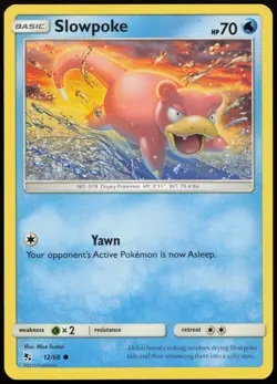 Slowpoke 12/68 Common Hidden Fates Pokemon Lightly Played - Image 1