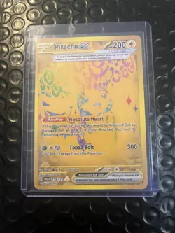 Pokemon Pikachu ex Hyper Rare Full Art Holo 179/131 Sv: Prismatic Evolutions - Image 1