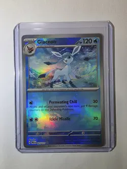 Glaceon MASTER BALL HOLO 025/131 Prismatic Evolutions Pokemon TCG *SEE ALL PICS* - Image 1
