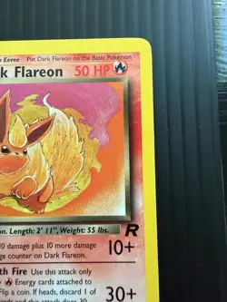 LP Pokemon Dark Flareon 1st Edition Team Rocket 35/82 - Image 4