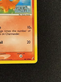 Charmander 48/100 Reverse Holo Stamped Pokemon EX Crystal Guardians LP+ - Image 4