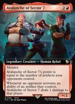 Avalanche of Sector 7 Extended Art Regular - Final Fantasy Commander MTG-NM - Image 1