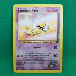 Sabrina's Abra 93/132 Gym Challenge WotC Pokemon TCG VLP - Image 1