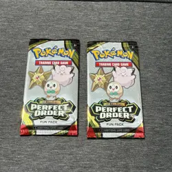 Pokemon Perfect Order Fun Packs x 2 New Sealed - Image 1