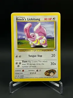 Pokemon Gym Heroes Brock's Lickitung 41/132 Regular LP - Image 1