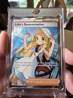 Pokemon Mega Evolution Secret Trainer Lillie's Determination 169/132 Ultra Rare - Image 1