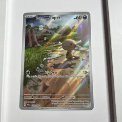 Pokemon TCG Paldean Wooper 102/094 Phantasmal Flames Illustration rare - Image 1