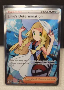 LILLIE'S DETERMINATION 2025 POKEMON MEGA EVOLUTION 169/132 ULTRA RARE Q5677 - Image 1