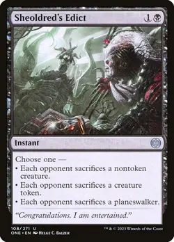 Sheoldred's Edict Regular - Phyrexia: All Will Be One MTG-NM - Image 1