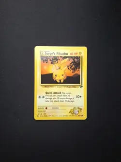 Pokemon TCG Lt. Surge's Pikachu Gym Challenge 84 Regular Unlimited Common NM - Image 2