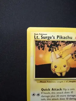 Pokemon TCG Lt. Surge's Pikachu Gym Challenge 84 Regular Unlimited Common NM - Image 3