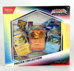 SEALED Pokemon TCG Scarlet & Violet Prismatic Evolutions Poster Collection Box - Image 1