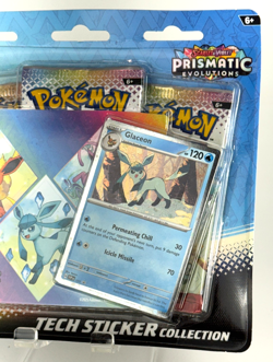 Pokemon TCG Scarlet Violet Prismatic Evolutions Tech Sticker Collection Glaceon - Image 3
