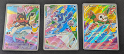 Pokemon First Partner Illustration Series 1 Alolan Starters Promo Set NM (E) - Image 1