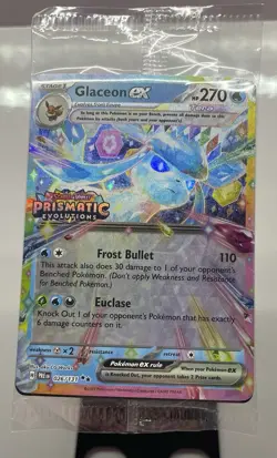 Pokemon TCG Glaceon ex 026/131 Prismatic Evolutions Stamp Sealed NM - Image 1