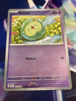 Pokemon TCG Solosis 037/086 Poke Ball Holo Black Bolt English NM/M - Image 1