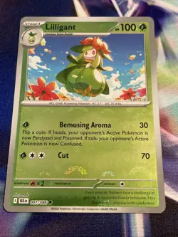 Pokemon TCG Lilligant 007/086 Poke Ball Holo Black Bolt English NM/M - Image 1