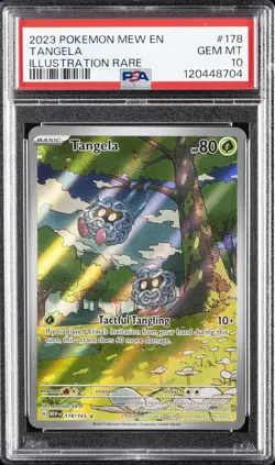 2023 POKEMON MEW EN-151 ILLUSTRATION RARE #178 TANGELA PSA 10 - Image 1