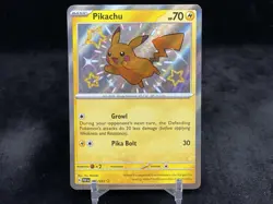 PIKACHU 131/091 BABY SHINY HOLO POKEMON TCG: SV04.5 - PALDEAN FATES - Image 1