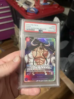 One Piece ST04 #003 Super Pre-Release Kaido PSA 10 - Image 1