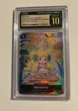 2023 BGS 10 - Mansherry Alt Art One Piece #OP05 088 Awakening Of The New Era - Image 1
