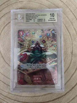 ONE PIECE TCG- JAPANESE (OP03-008) PILLARS OF STRENGTH BUGGY SP- BGS 10 - Image 1