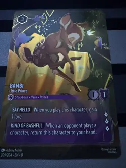 Disney Lorcana enchanted Bambi - Little Prince EnchantedReign Of Jafar- - Image 1