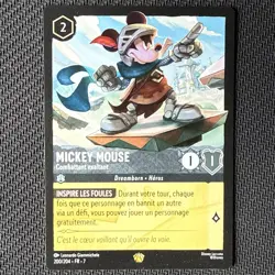 Carte Disney Lorcana – Mickey Mouse Combattant exaltant 200/204 FR•7 - Image 1